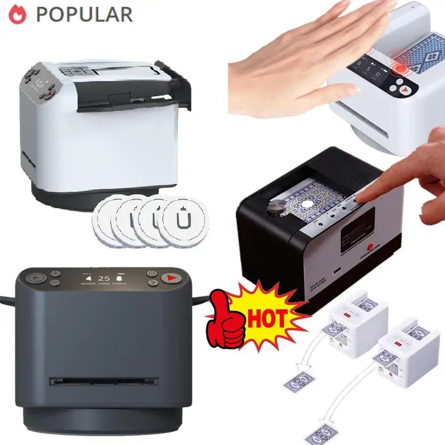 

Lot Automatic Card Dealer Machine Max 5 Card Shuffling Dealing Tool 2 In 1 Poker Machine Card Shuffler Dispenser Playing Card