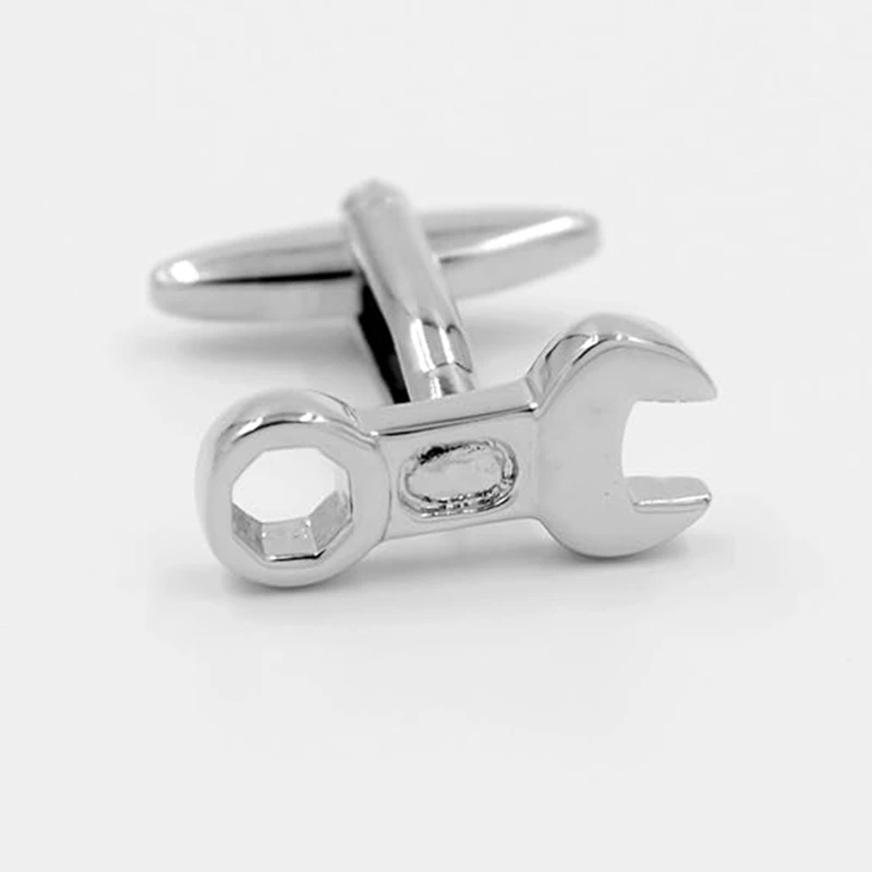 Modeling Metal Cufflinks DIY Tool Utility Tool Kit Ornament Wrench Cufflinks Set Accessories