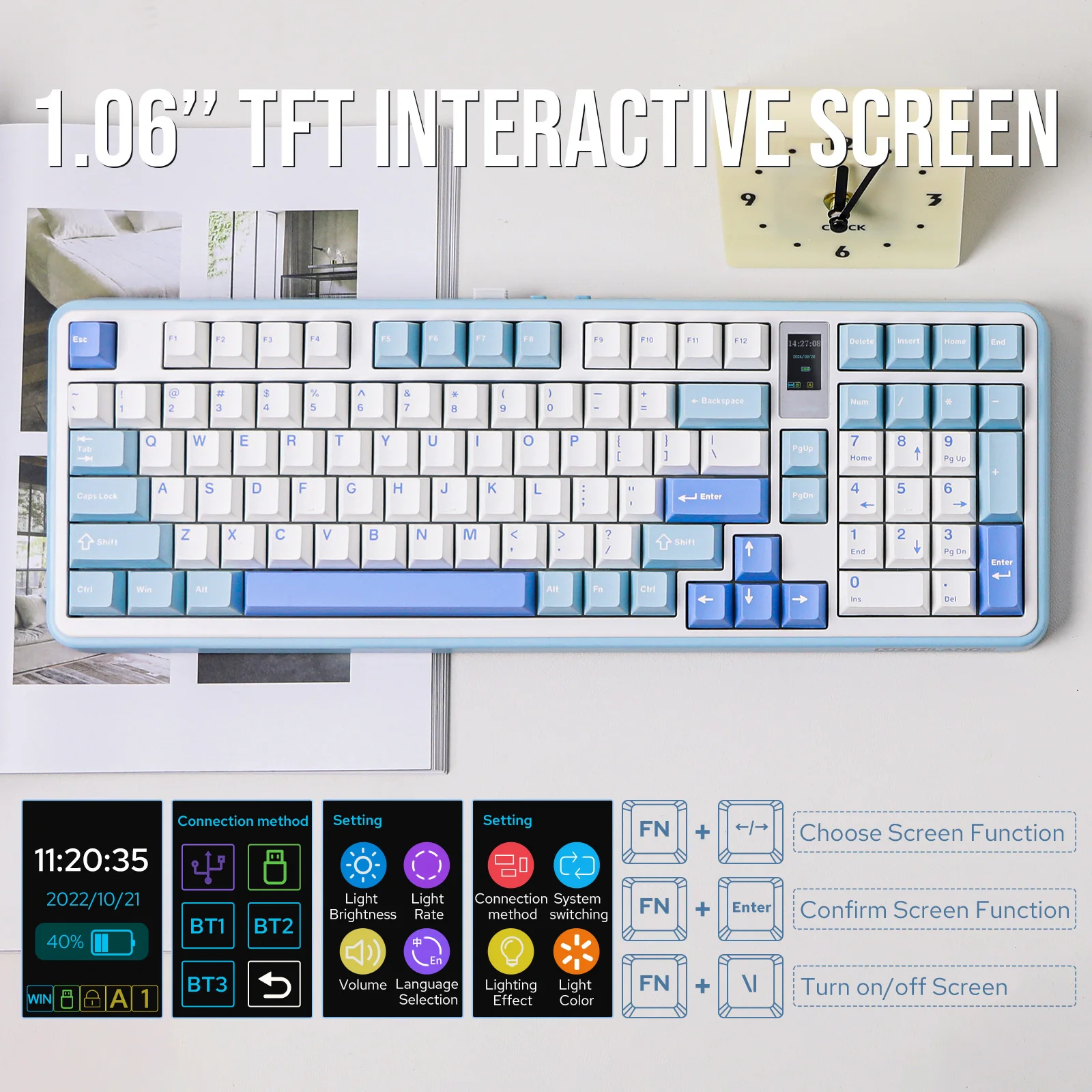 MechLands Vibe99 1800 Layout Gasket-mounted Wired/Bluetooth/2.4GHz