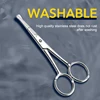1Pcs Nose Facial Hair Small Mini Scissor Rounded Tip Stainless Steel Trimmer For Eyebrows Eyelashes Beard Trimming Grooming 5