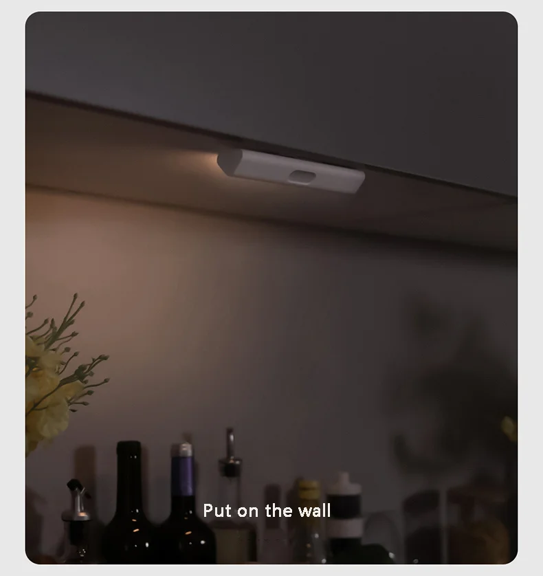 LED Induction Night Light Magnetic Design 2-level Brightness Human Body Sensor 3