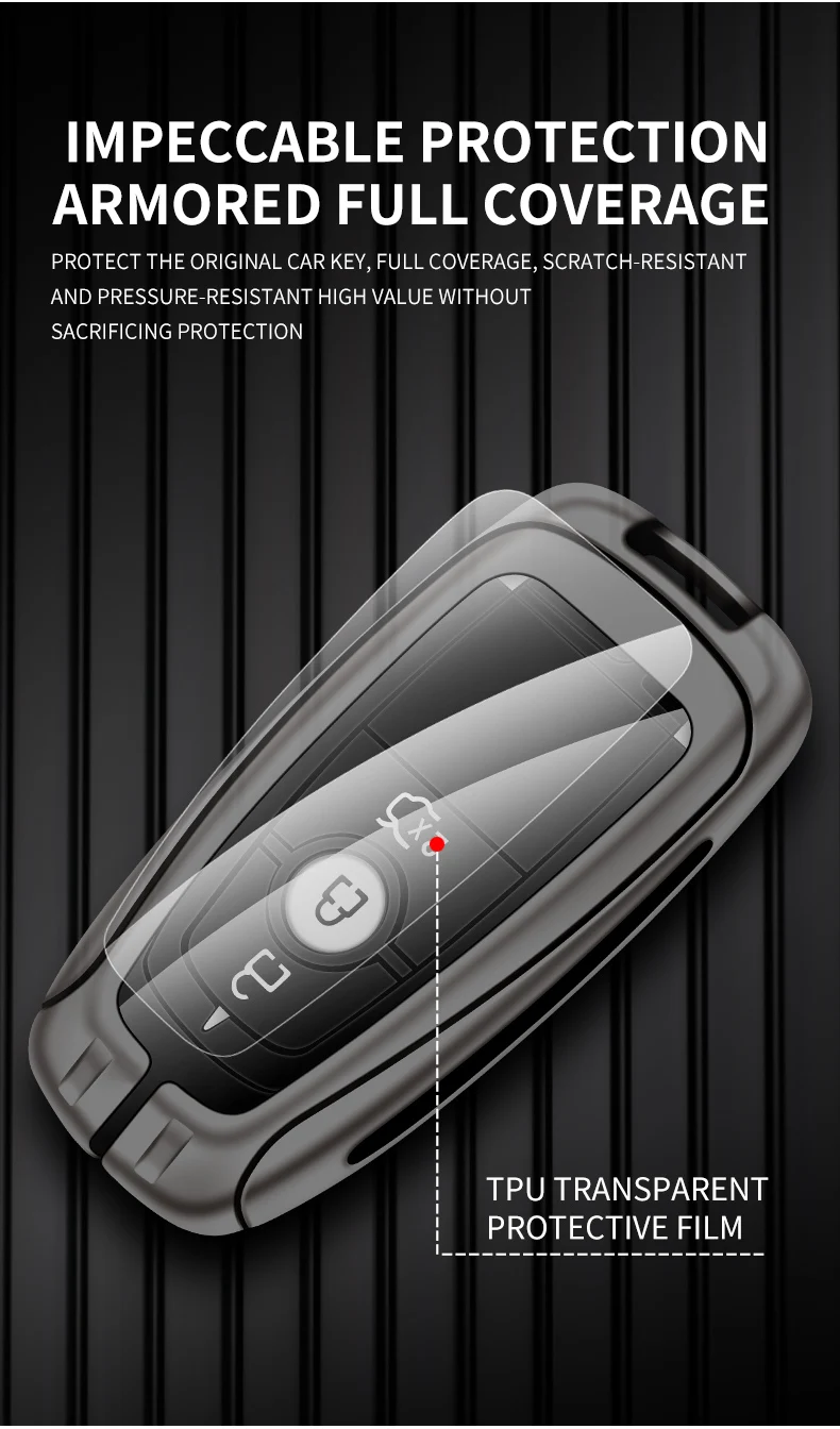 Custodia per chiave a distanza per auto in lega di zinco per Ford Mondeo Explorer F150 F250 Edge Fusion Mustang Ecosport per Lincoln MKX MKC 9 Custodia per chiave a distanza per auto in lega di zinco per Ford Mondeo Explorer F150 F250 Edge Fusion Mustang Ecosport per Lincoln MKX MKC - S04a27eb5acb14f4584b86cf45d1cd7344