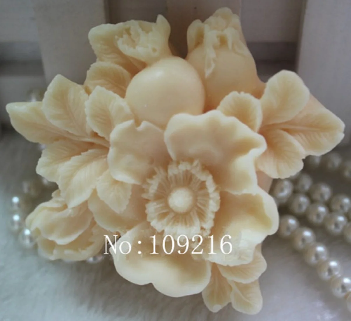 1pcs 석류 꽃 (zx0103) 실리콘 수제 비누 금형 공예 DIY 금형
