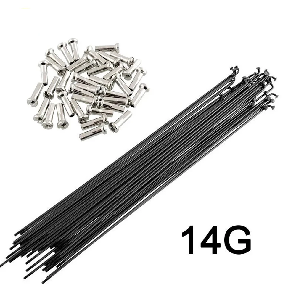 Bicycle spokes bike spokes nipples Flexible 170mm-290mm 26inch 700C Wheels Road Bike Bicycle Spokes Stainless Steel Spokes Nipples Cycle