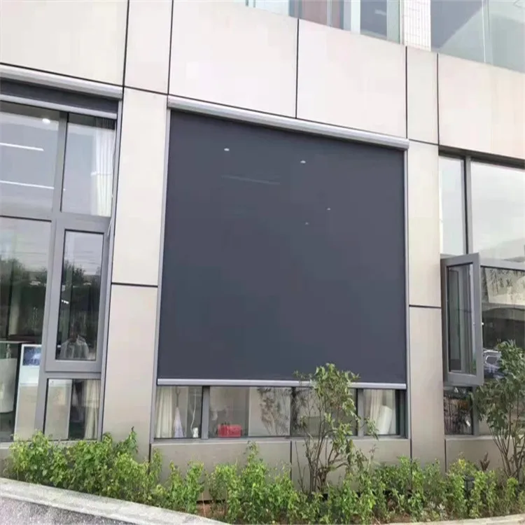 Screen Printing Roller Frame Horizontal Roller Outdoor Aluminum Blind Blackout Alfresco Smart