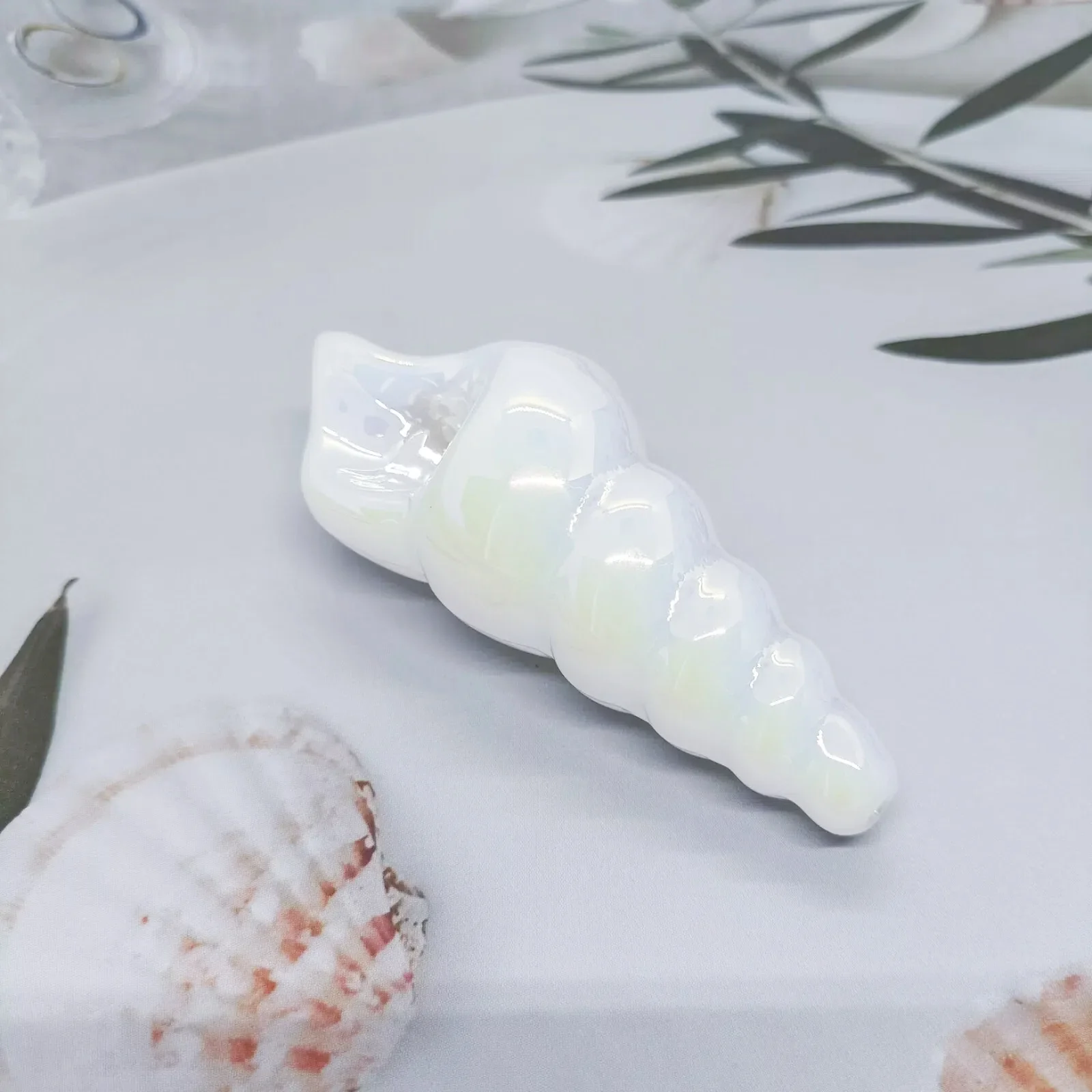 Handmade Glass Accessories, Seashell Design, Creative Curved Tube, Household Gadgets, Holiday Gift, Birthday Gift, Gift For Frie