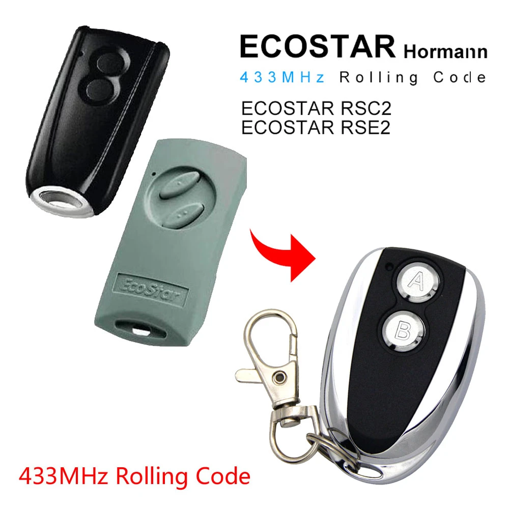 ECOSTAR RSE2 RSC2 433MHz rolling code remote control Ecostar remotes