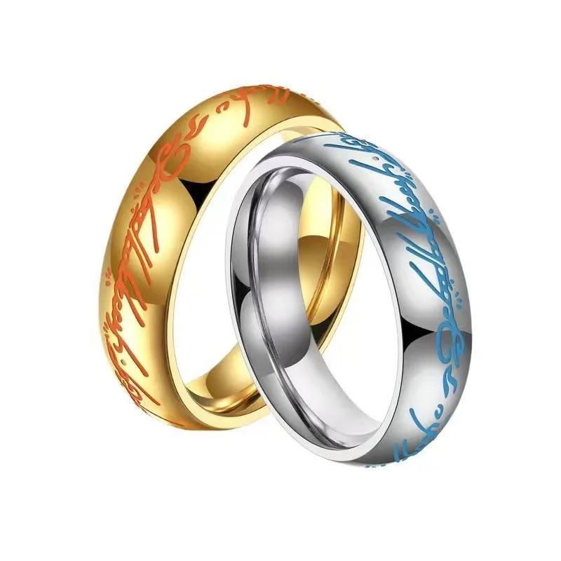 Stainless steel luminous magic ring couple ring men's and women's accessories fashionable personalized