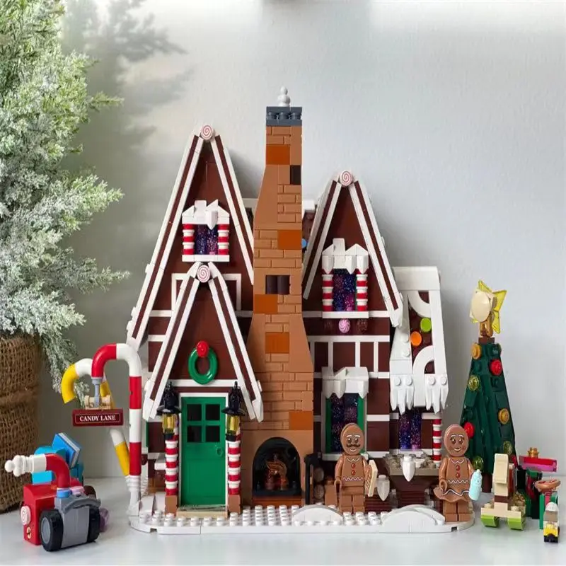 Gingerbread House Set Compatible 10267 DIY model Winter Village Building  Blocks Bricks Toys for Kids Birthday Gifts for Girl AliExpress