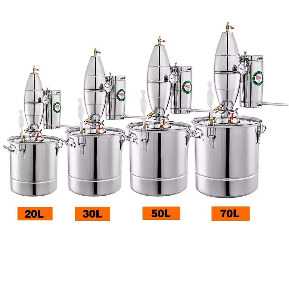 Description Picture 2 of item50L 304 Brewing Equipment Brewing Machine Small Household Full Set Wood Fire Straight Barbecue Wine And Liquor Still