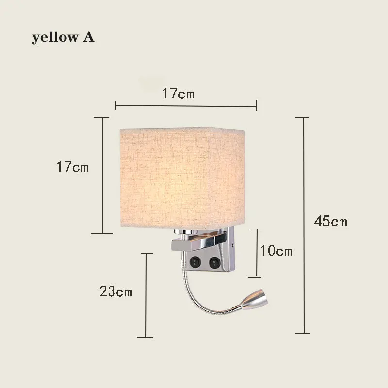 Luzes de Parede Led com Interruptor e Interface Moda Quarto Luminária Corredor Iluminação Arte Wandlamp Usb 14 interface usb moda quarto luminária corredor iluminação arte wandlamp