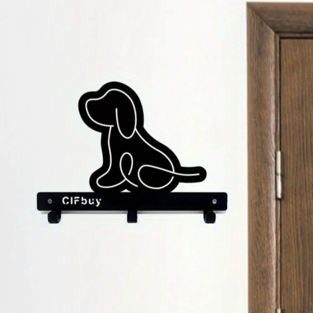 1pc Charming Wall Mounted Key Holder – Puppy Accessory Key Holder with Wall Mounted Hook Puppy Wall Mount Key Holder Charming 3