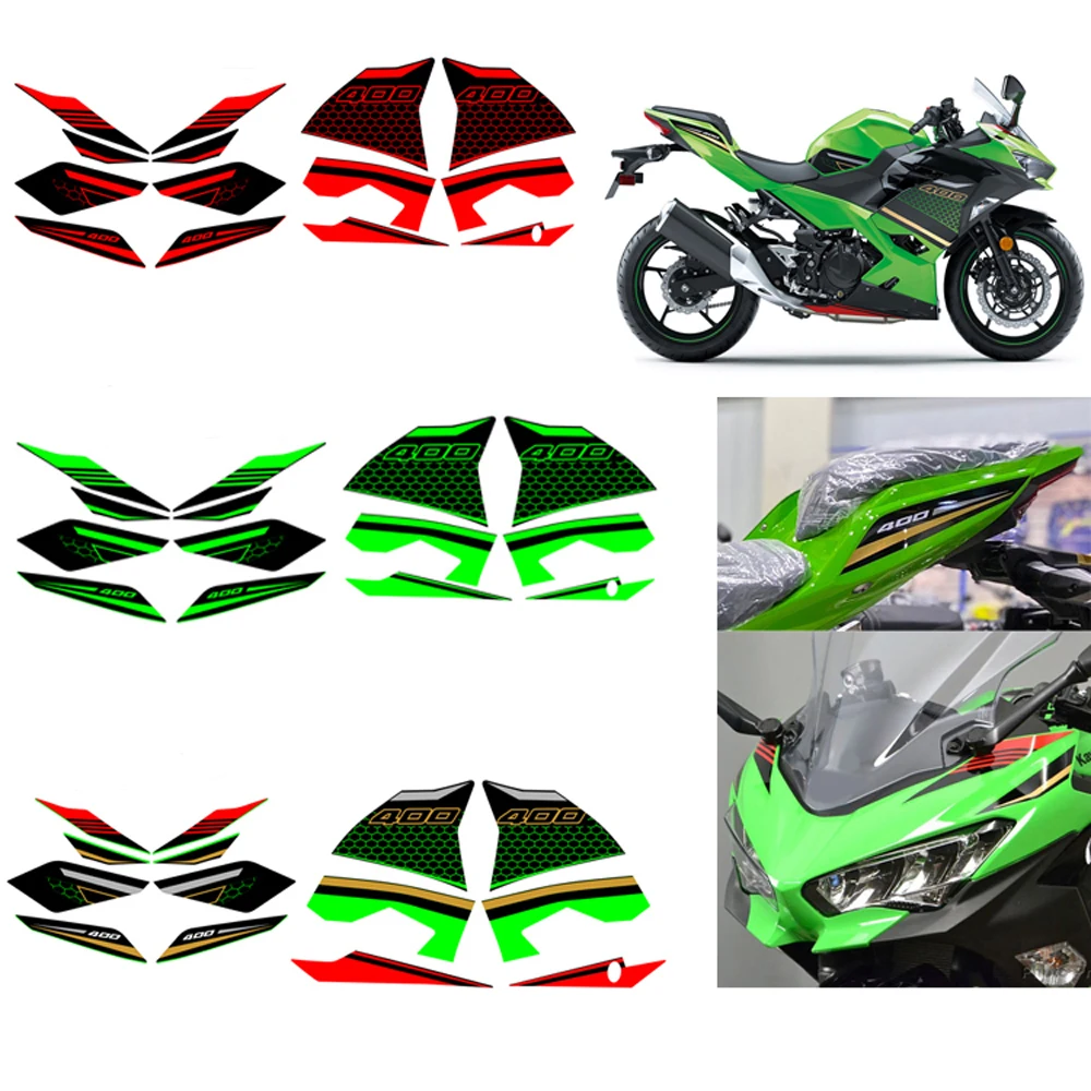 

For KAWASAKI NINJA400 ninja 400 2018 2019 2020 2022 2023 Ninja Motorcycle Accessories Fairing Sticker Whole Car Sticker Kit