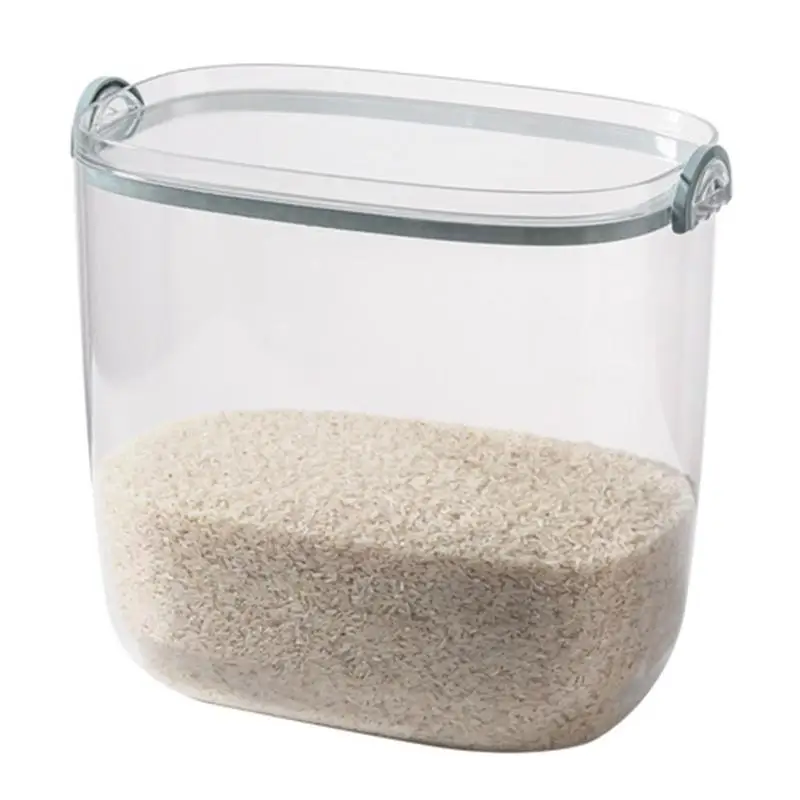 

Transparent Rice Storage Box Portable Rice Tank Reusable Grain Dispenser Multipurpose Storage Boxes Kitchen Accessories