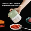 250ml Electric Garlic Masher Machine Mini USB charging Food Processor for Nuts Vegetable Black Pepper Chili Kitchen Tools 4