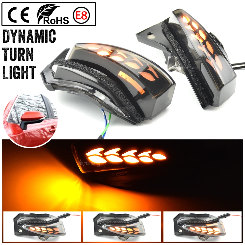 

For Toyota Corolla Sport E210 Hatchback 2019 2020 2021 Car Dynamic LED Turn Signals Light Rear View Mirror Sequential Lamps