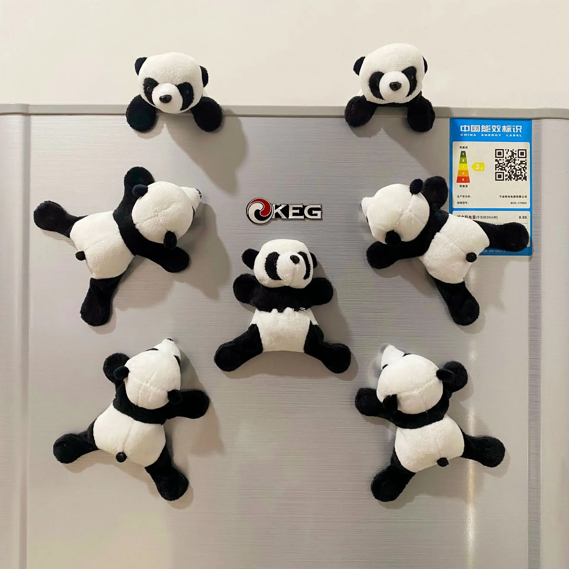 Large Plush Fridge Magnets For Kids Gift Toy Stuff Soft Magneticos Fridge Decorative Cartoon Animal Refrigerator Magnets Panda