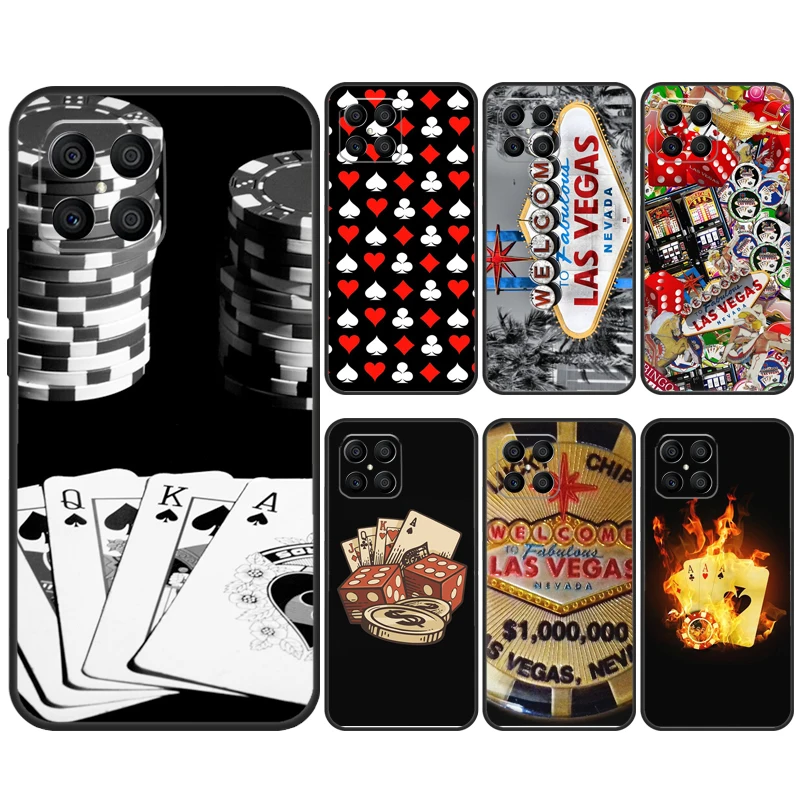 Custodia Da Poker Per Casinò Las Vegas Per Samsung Galaxy M14 M34 M54 M21 M31 M51 M12 M32 M52 M30S M20 M55 M13 M23 M33 M53