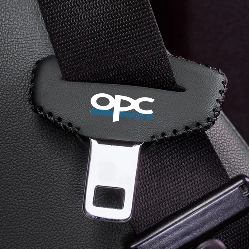 2PCS Car Seat Belt Buckle Plug Protective Cover Car Safety Seatbelt Anti-scratch For Opel Opc LINE OPCline