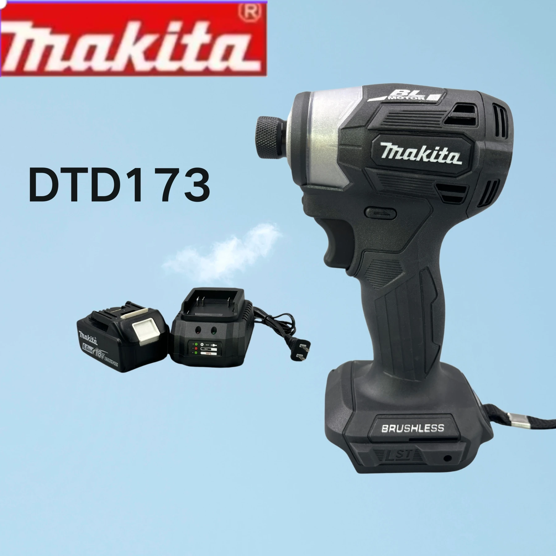 

Makita DTD173 Black Electric Drill 18v Tools Electric Charging Wireless Impact Power Tool with Construction Brushless