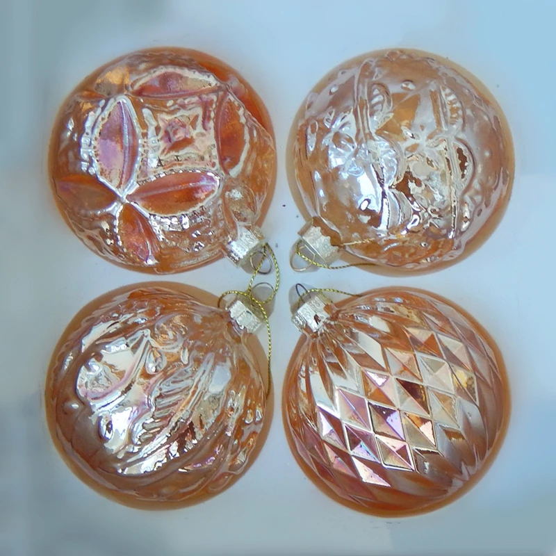 

12 шт./упаковка, стеклянные шарики, 8 см