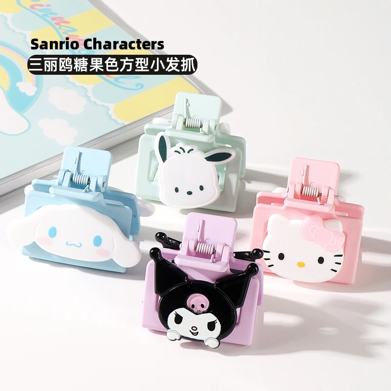 

Kawaii Sanrios шпилька для волос женская квадратная шпилька для волос моя мелодия элегантный аксессуар для волос
