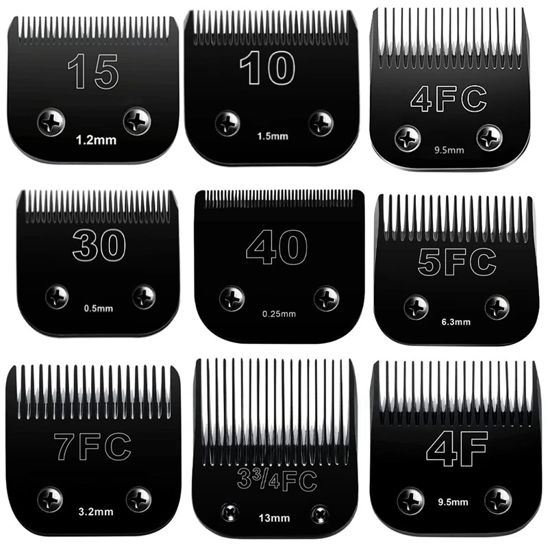 Pet Dog Grooming steel Detachable Blade Compatible with Andis/Oster A5/Wahl KM Series Animals Clippers