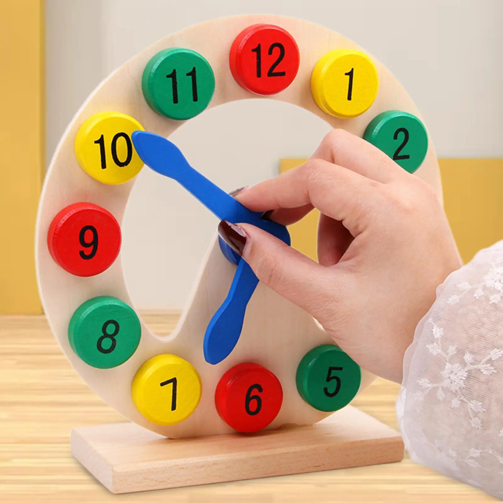 

Wooden Clock Toy Kids s Toy Sensory Toy Learning Activities Wood