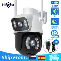 Caméra IP Wifi PTZ Hiseeu 4K 8MP à double objectif, zoom 5X, vision nocturne couleur, surveillance sans fil, caméras de sécurité CCTV 1