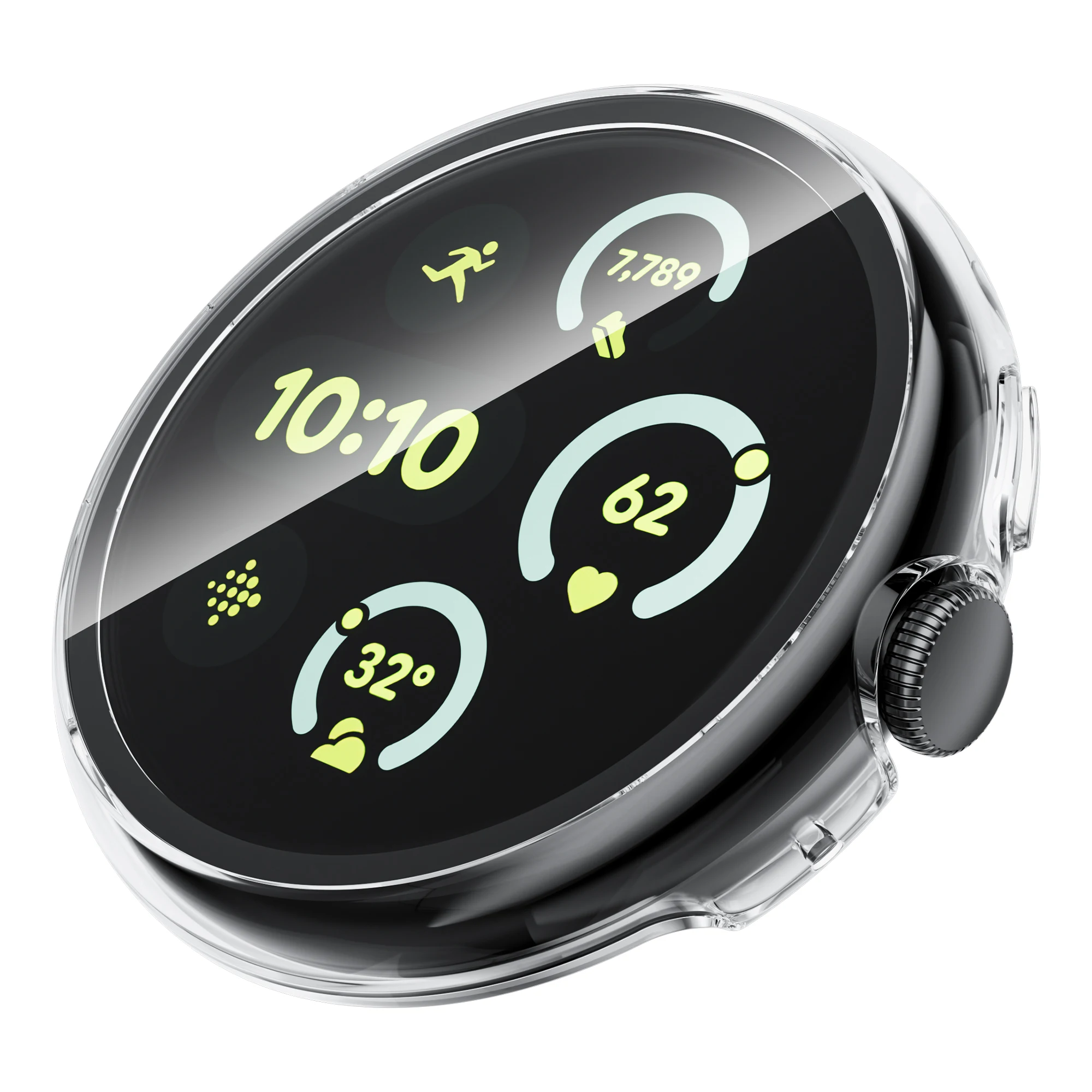 Gehärtetes Glas + Hülle für Google Pixel Watch 3 45 mm, Zubehör, Displayschutzfolie, PC-Abdeckungsrahmen für Google Pixel Watch 3 2 1 41 mm – Detail 5