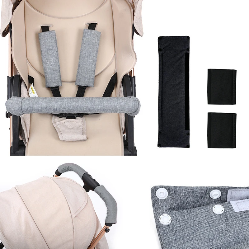 Penitue 2pcs Baby Stroller Armrest Covers, 15.35x5.9in Universal