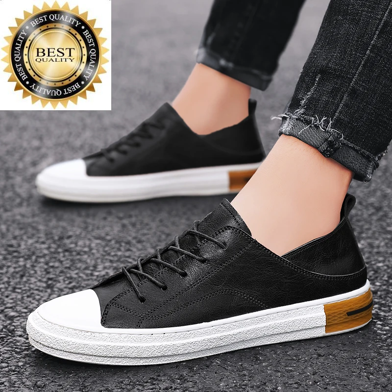 

Leather men Male Shoes for Casual Flats Men Soft lace up breathable Homme Driving Footwear Moccasins