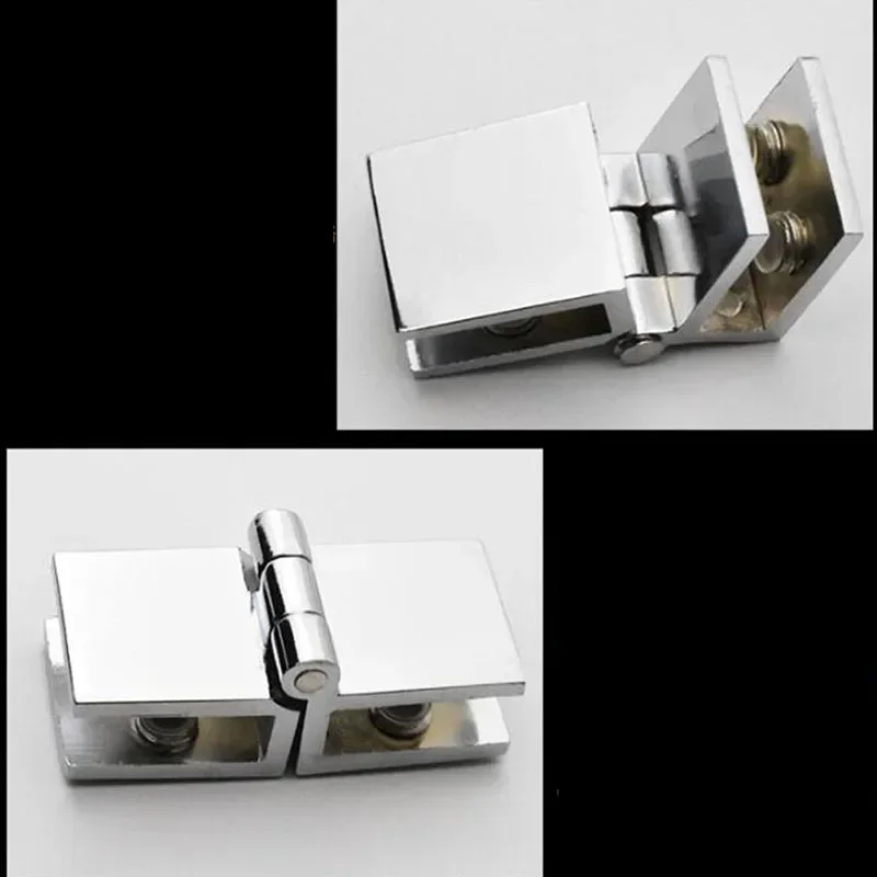 90 180 Degree Install Glass Clamp Zinc Practical Durable Cabinet Door Hinge Bathroom Furniture Cupboard