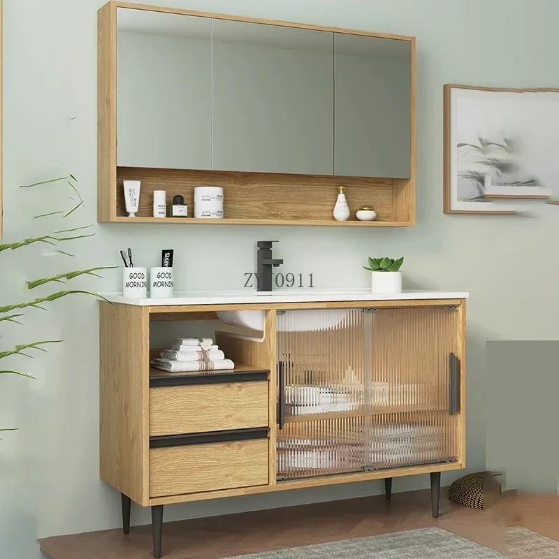 Entrance Mirror Bathroom Cabinets Storage Narrow Make Up Organizer Closet Gabinete Furniture