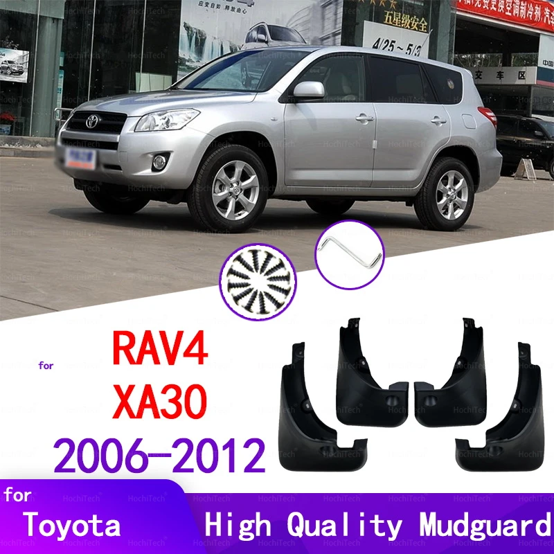 XZQSJHP Schmutzfänger Set Für Toyota RAV4 2006-2012 - 4-teilig Schwarz