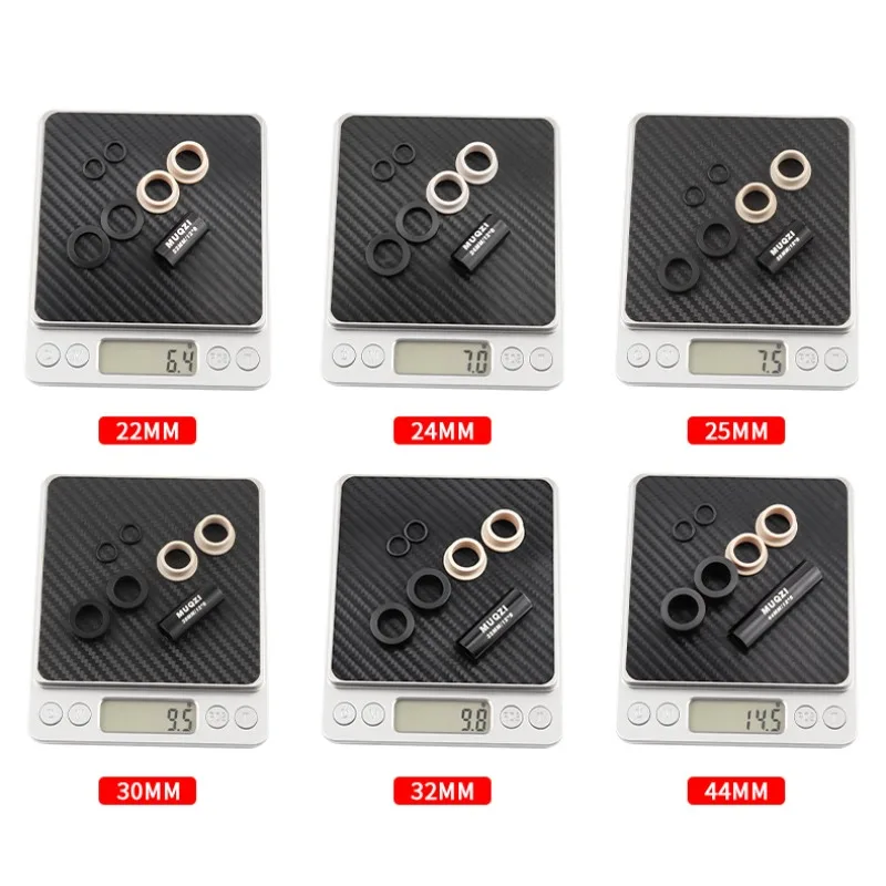 1/2개 MTB 리어 쇼크 부싱 서스펜션 DU 부싱 ID 8mm OD 12mm 22 24 30 32 44 50 54 68mm 산악 자전거 액세서리 예비 부품