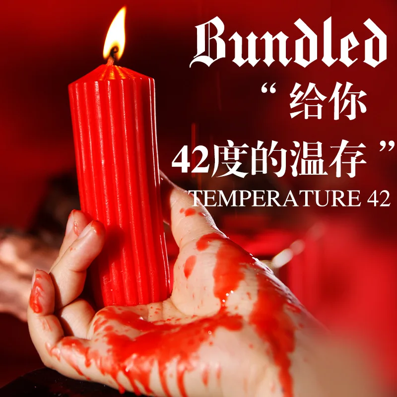 Long LoveSMSexy Low Temperature Aromatherapy Candle42Cylindrical Soybean Wax Drip Sex Aids for Sex Flirting