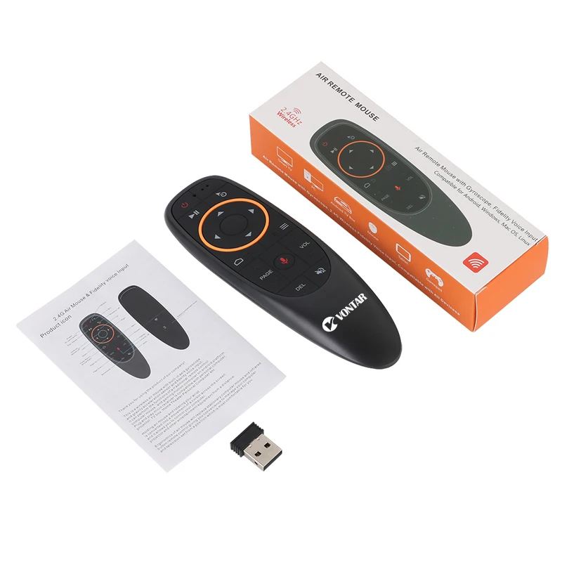 G20BTS Plus G20S PRO 2.4G Wireless Smart Voice Air Mouse Gyroscope IR Learning Backlit G20S Remote Control for Android TV BOX