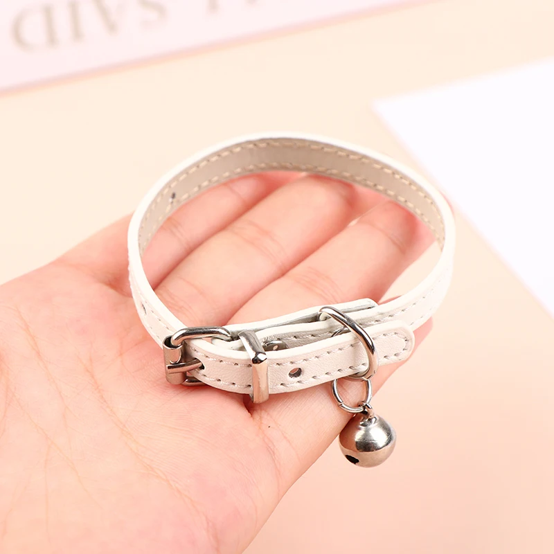 Für 20cm Plüsch Puppe Brillen Spielzeug PU Leder Kleine Glocke Halsband Halskette Foto Requisiten Puppe Zubehör Spielzeug Pet Gläser – Detail 13