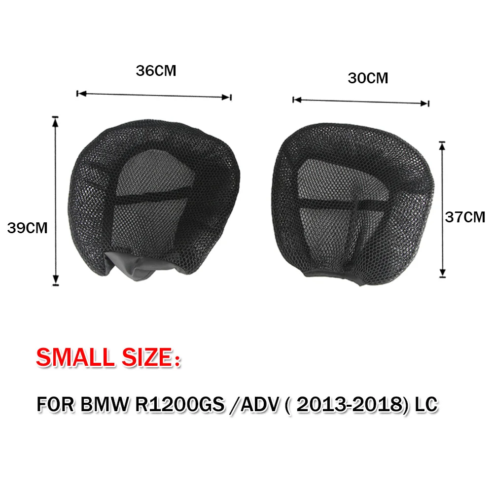 미끄럼 방지 오토바이 시트 쿠션 커버, 3D 메쉬 네트, 블랙 프로텍터, BMW R 1200GS 어드벤처 R1200GS ADV LC R1200 GSA 2013-2018