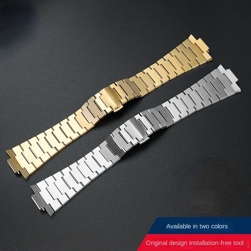 

For 1853 Tissot PRX Super playerT137.407 T137.410 strap 12mm Men's stainless steel bracelet Folding buckle watchband accessories