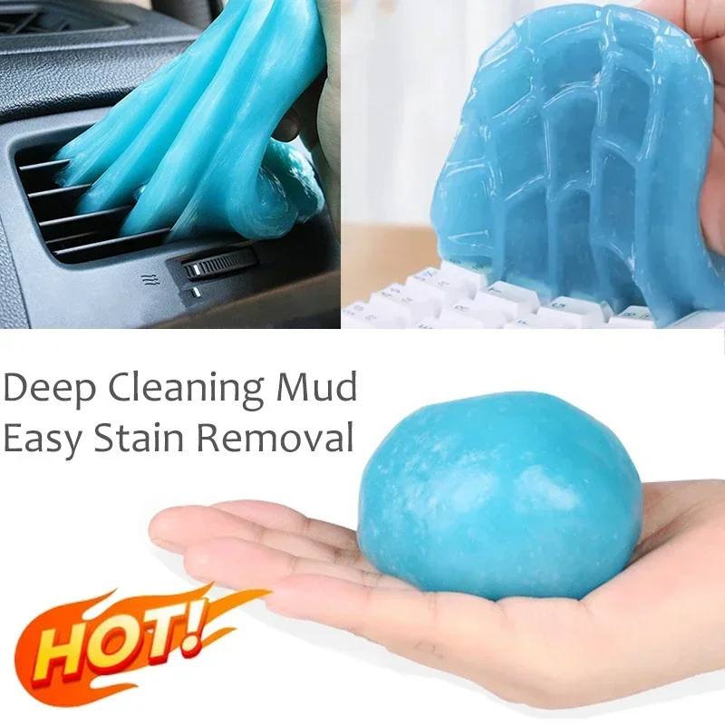 Super Dust Clean Clay Dust Keyboard Cleaner Slime Toys Cleaning Gel Car Gel Mud Putty Kit USB for Laptop Cleanser Glue Cars Part