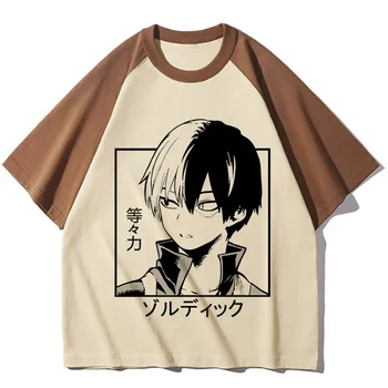 Shoto Todoroki Tee women Y2K funny patterned t shirt female streetwear y2k harajuku clothing 1