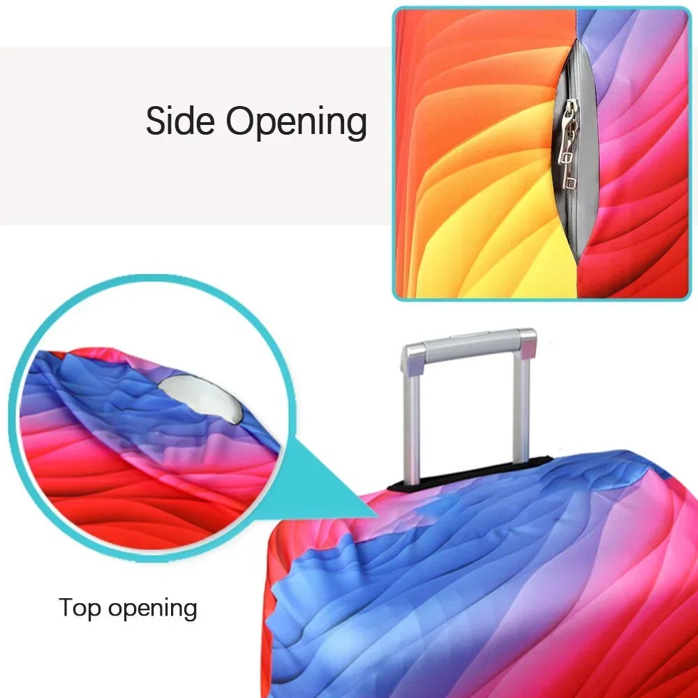 Luggage Cover Stretch Fabric Suitcase Protector Baggage Dust Case Cover Suitable for18-32 Inch Suitcase Case Travel \[p';[[l - 3