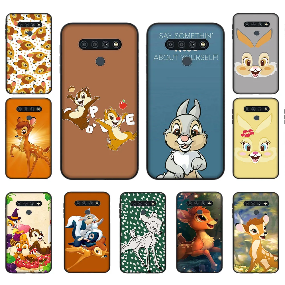 Custodia Morbida Per Xiaomi Redmi Note 10 10T 10S Pro Max Black Cover Dl-3 Bambi Chip Dale