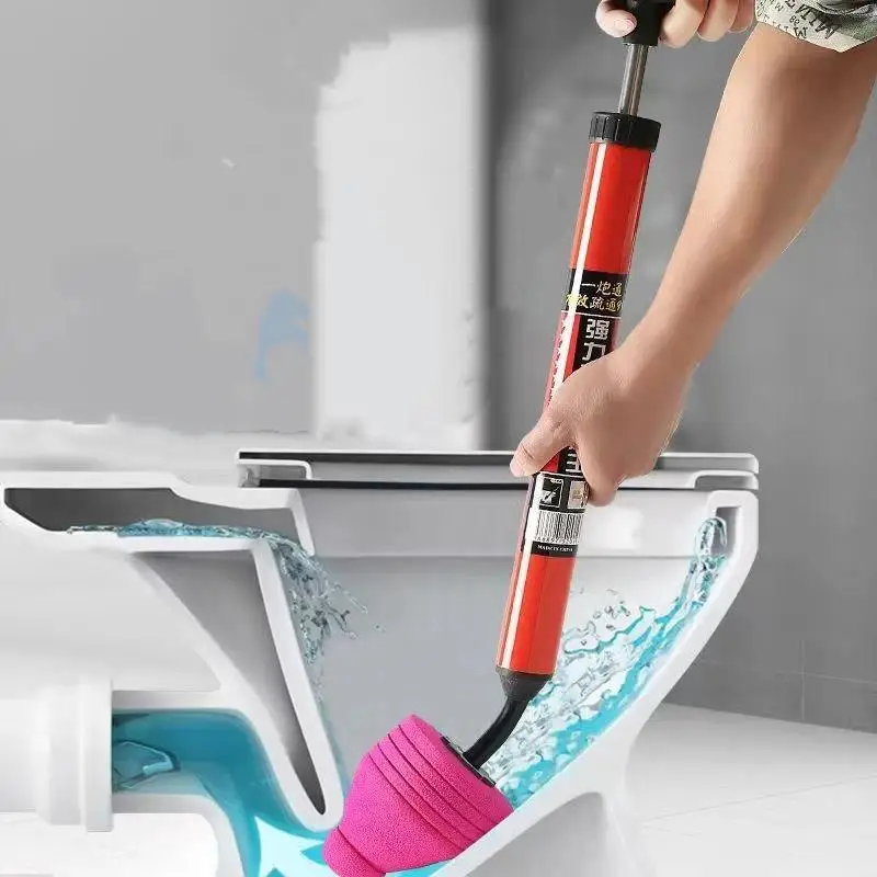 Toilet Unclogger Household Sewer Floor Drain Pipe Unclogger Toilet Seat Strong Suction Vacuum Pressure Unclogger Pressure Drain