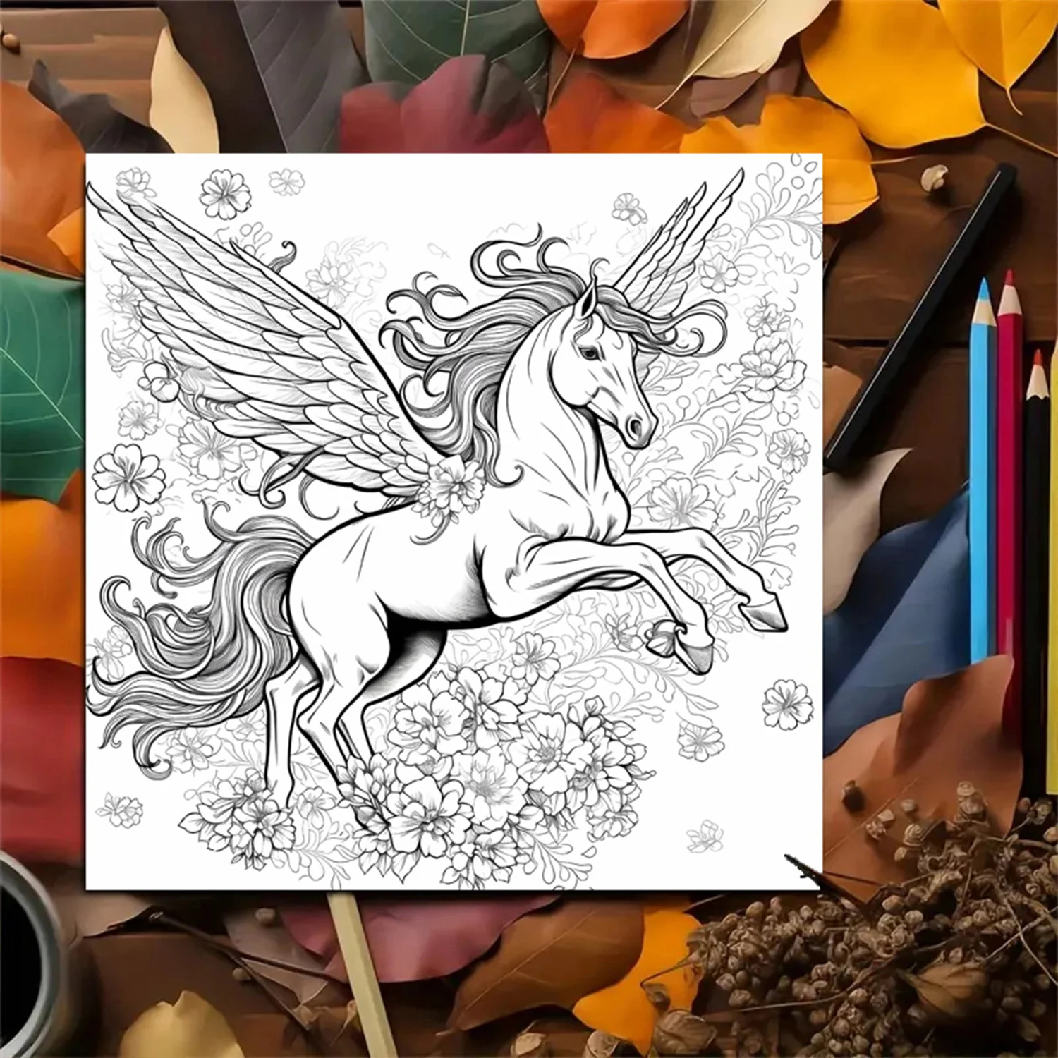 Adult Picture Book: Enchanting Unicorn Colouring Book Whimsical Animated Designs 2