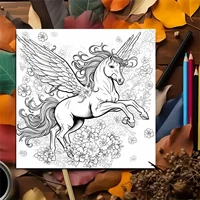 Adult Picture Book: Enchanting Unicorn Colouring Book Whimsical Animated Designs 2