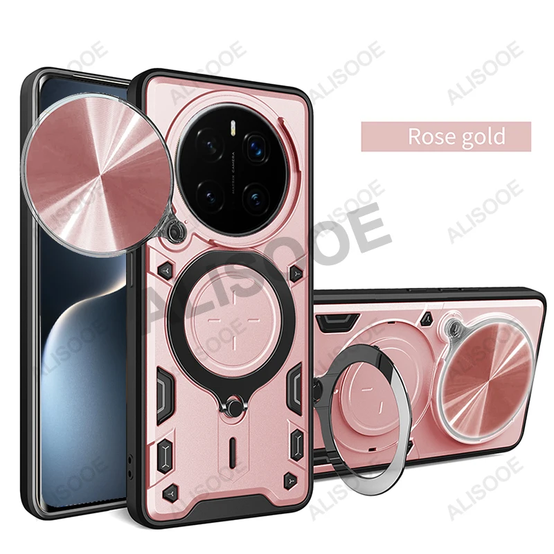 Enhanced Protection Armor Case with Slide Camera Cover and Ring Stand