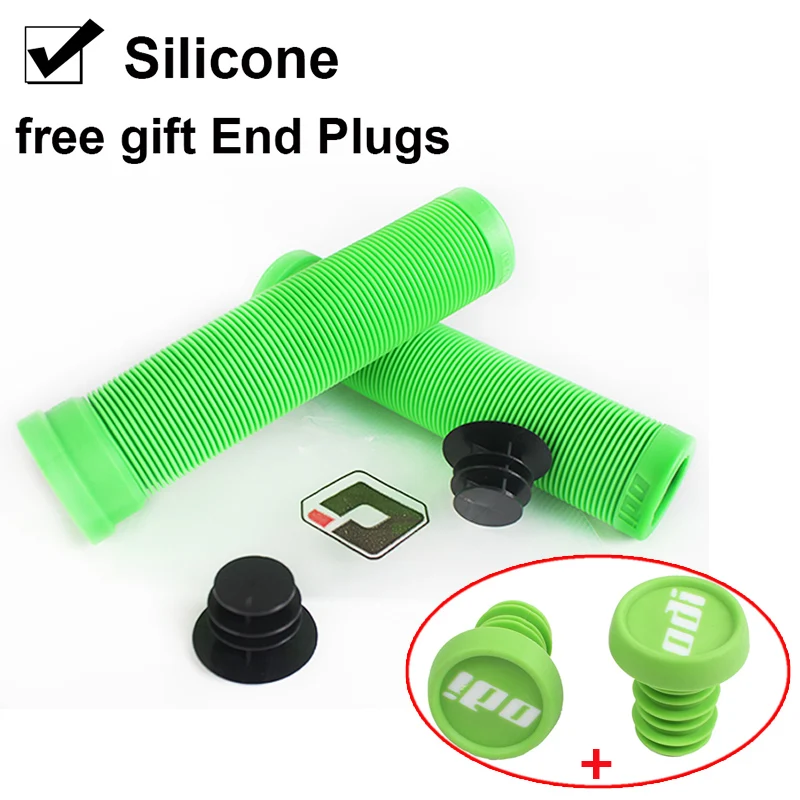 Manopole per mountain bike CNC Gel MTB Grip Blocco in silicone su manopole per manubrio della bicicletta Parti di accessori per ciclismo  18